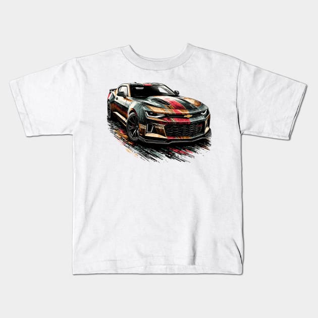 Chevrolet Camaro Kids T-Shirt by Vehicles-Art